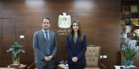 وزيرة العمل تبحث مع القنصل الفرنسي العام سبل تعزيز التعاون المشترك