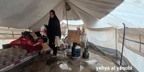 خاص| الأمطار تغرق مخيمات غزة.. والنازحون يواجهون القصف والبرد معًا