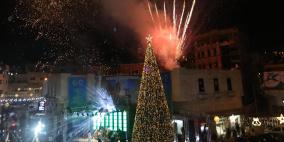 إضاءة شجرة الميلاد في بيت ساحور