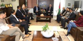 سليمية يستقبل سفير الأردن ومدير عام الشركة الأردنية الفلسطينية للتسويق الزراعي