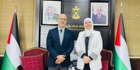 غنام تضع السفير البرازيلي في صورة آخر مستجدات عدوان الاحتلال على شعبنا