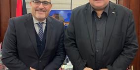 صيدم والمنسق الأممي للشؤون الإنسانية يبحثان آخر المستجدات السياسية في الأراضي الفلسطينية