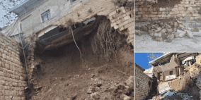 إخلاء ثلاث أسر من عائلة أبو صبيح بعد انهيار جزئي للمنازل نتيجة حفريات الاحتلال