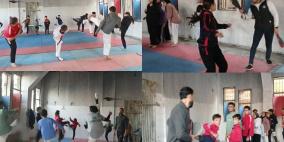 اتحاد التايكواندو ينظم تدريباً للاعبيه في قطاع غزة 