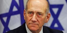 أولمرت: إسرائيل تدعم محاولة عنيفة وإجرامية للتطهير العرقي في الضفة