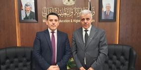برهم يبحث مع سفير فلسطين في أستراليا تعزيز التعاون بين البلدين بمجال التعليم
