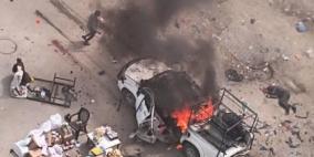 4 شهداء بينهم طفل في قصف الاحتلال مركبة بمدينة غزة