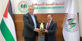 اللواء ناصر البوريني يزور الجامعة العربية الأمريكية
