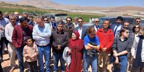 وزارة الزراعة تنظّم جولة ميدانية للسلك الدبلوماسي في محافظة طوباس 