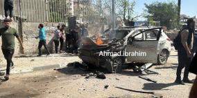 4 شهداء بقصف طائرات الاحتلال مركبة غربي مدينة غزة