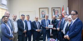 هيئة التقاعد الفلسطينية تستقبل ياسر عباس الممثل الخاص للرئيس