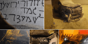 مستوطنون يحرقون مسجدا وعددا من المركبات في جيبيا شمال غرب رام الله