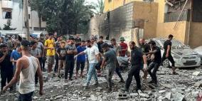 5 شهداء بقصف الاحتلال مجموعة مواطنين بمخيم المغازي