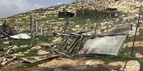 مستوطنون يخربون خط المياه الوحيد لعرب التبنة البدوي شرق القدس
