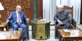 الهباش يطلع شيخ الأزهر على المخاطر المحدقة بالقدس والمسجد الأقصى نتيجة الاعتداءات الإسرائيلية 