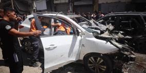 شهيد وجرحى في غارة إسرائيلية استهدفت مركبة في خانيونس