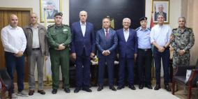 محافظ جنين يستقبل مساعد القائد الأعلى لقوى الأمن الفريق الحاج إسماعيل جبر