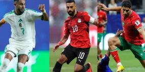 بعد تأهل مصر والمغرب والجزائر.. من يمتلك المسار الأسهل لبلوغ المربع الذهبي؟