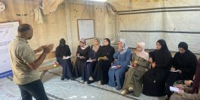 جمعية المرأة العاملة تنفذ لقاءً تدريبياً في دير البلح بعنوان: بادري، شاركي، واصنعي الفرق 