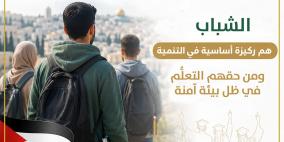 "التعليم العالي": الشباب الفلسطيني ركيزة أساسية في التنمية وبناء المُستقبل ومن حقهم التعلُّم في بيئة آمنة