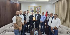 اللواء ناصر البوريني يستقبل رئيس واعضاء مجلس قروي دير بزيع