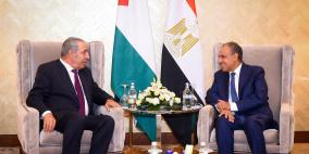 الشيخ يبحث مع وزير الخارجية المصري الأوضاع في فلسطين