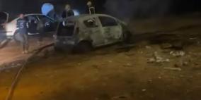 مستوطنون يحرقون 3 مركبات في بيتا جنوب نابلس