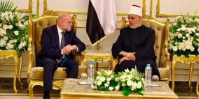 الهباش يبحث مع مفتي مصر تعزيز الخطاب الديني الداعم للقضية الفلسطينية 