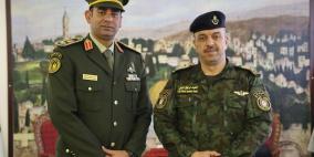 اللواء العبد إبراهيم خليل يستقبل الملحق العسكري الفلسطيني لدى لبنان