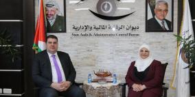 رئيس ديوان الرقابة تستقبل وزير النقل والمواصلات