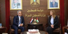 الخليلي تلتقي سعادة المصري لبحث سبل التعاون وتعزيز دعم قضايا المرأة