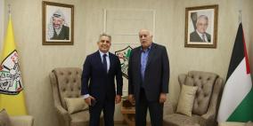 الرجوب يلتقي السفير المصري ويؤكد عمق العلاقات بين البلدين