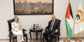 الشيخ يبحث مع القنصل البلجيكي التطورات السياسية والأوضاع في الضفة وغزة