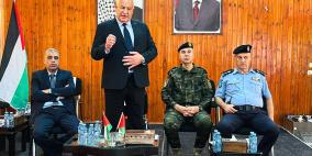 وزير الداخلية يلتقي مدراء الأجهزة الأمنية في قلقيلية ويطلع على الواقع الأمني في المحافظة