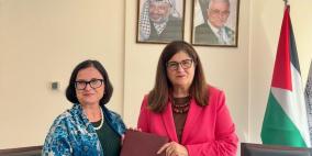 شاهين تتسلم أوراق اعتماد ممثلة جمهورية التشيك الجديدة لدى دولة فلسطين