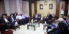 محافظ طولكرم عصام أبو بكر يستقبل وزير الحكم المحلي  ويبحث معه عدداً  من القضايا والمشاريع الحيوية