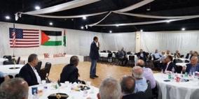 السفير وقيادات فلسطينية يتفقدون الجالية بعد اعصار هارفي