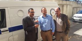 وزارة العدل تتسلم السيارة الخاصة بالطب الشرعي من مشروع ال UNODC