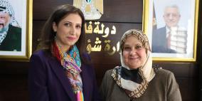 الأغا و عوض يتفقان على تنفيذ المسح الاحصائي  لقياس تكلفة العنف ضد المرأة 