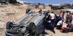 5 اصابات احداها خطيرة بحادث قرب حزما  