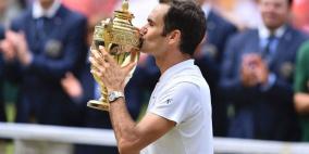 فيدرر ينفرد برقم قياسي بويمبلدون