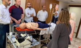فريق من الجامعة يشارك في دورات للتدريب في إنعاش القلب والتنفس