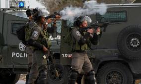 إصابة شاب بالرصاص الحي خلال مواجهات مع الاحتلال في دير أبو مشعل