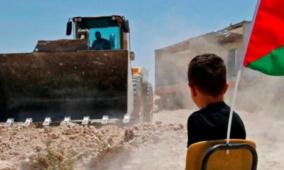 قوات الاحتلال تهدم منزلا في المزرعة الغربية شمال غرب رام الله