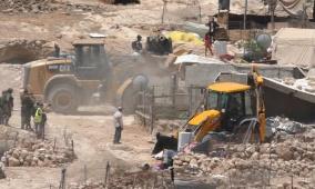 الاحتلال يهدم 3 منازل قيد الانشاء قرب النويعمة شمال أريحا