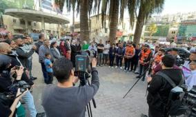 وقفة تضامنية مع المعتقلين خاصة الصحفيين في سجون الاحتلال