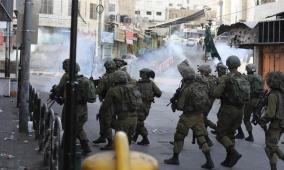 إصابات بالاختناق خلال مواجهات مع الاحتلال في حوسان غرب بيت لحم