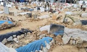 غزة: انتشال 30 جثمانا أخفاهم الاحتلال بمقبرتين في مستشفى الشفاء