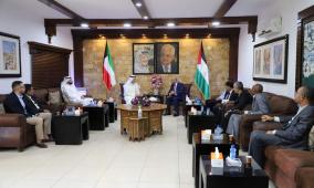 المحافظ حمايل يستقبل سفير دولة الكويت غير المقيم لدى دولة فلسطين 