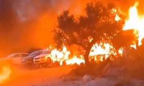 الاحتلال يطلق الرصاص تجاه طواقم إطفائية بلدية نابلس أثناء إخمادها حرائق